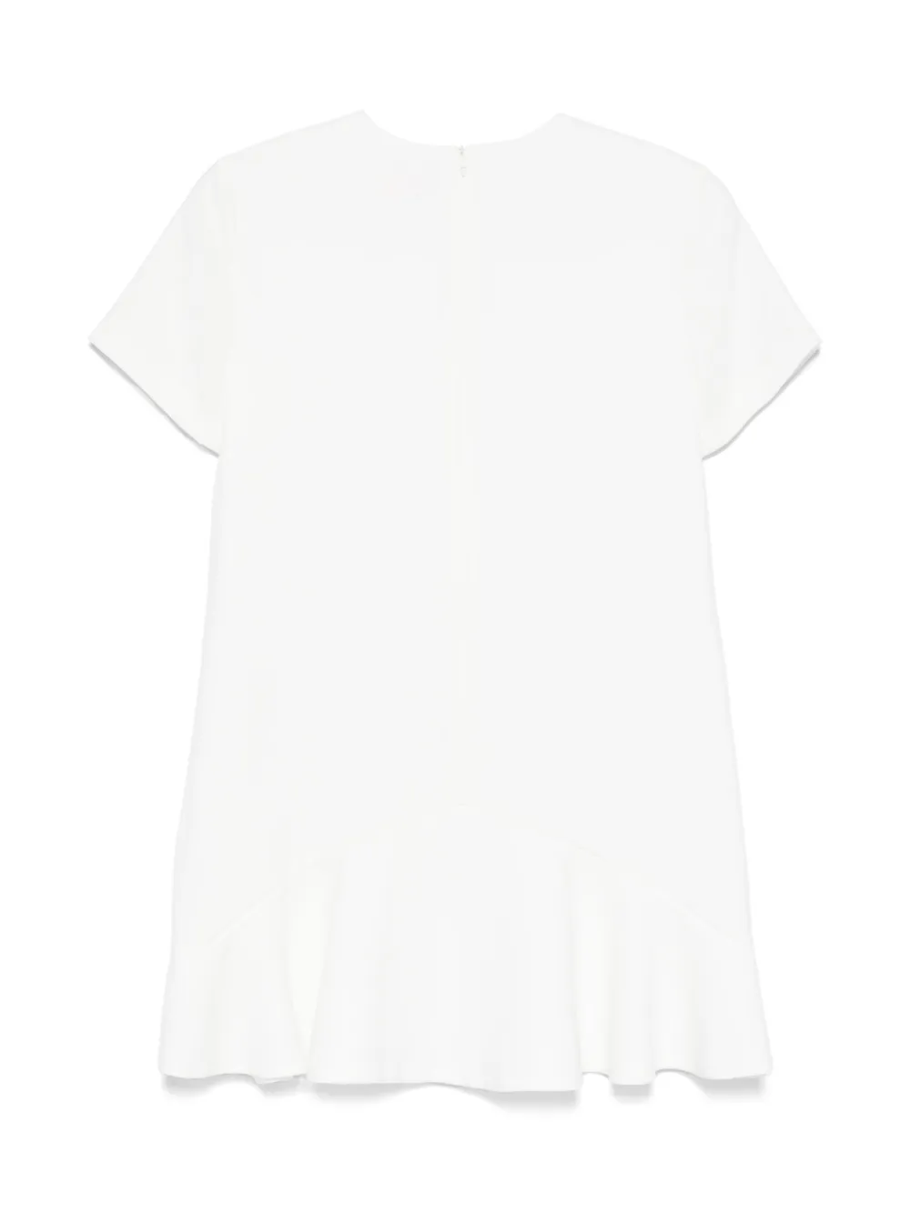 Elisabetta Franchi La Mia Bambina Jurk met geborduurd logo Wit