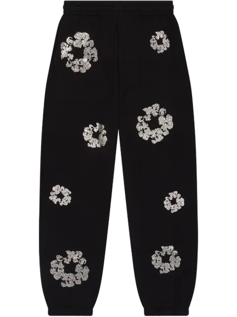 Denim Tears pants Swarovski Wreath Black