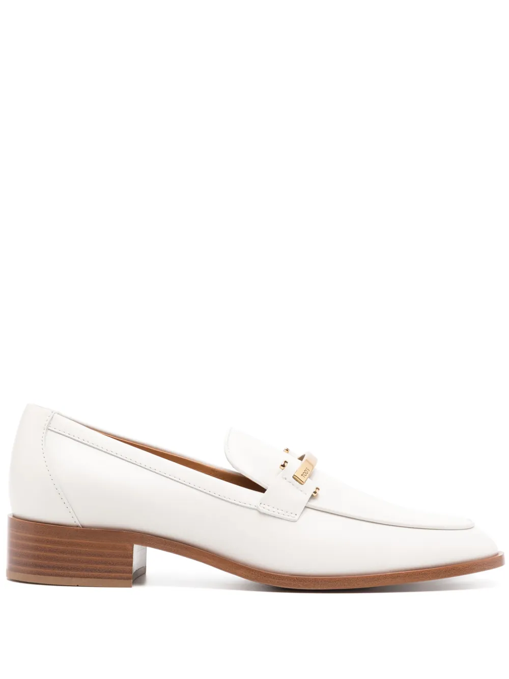 Tod's leather loafers White