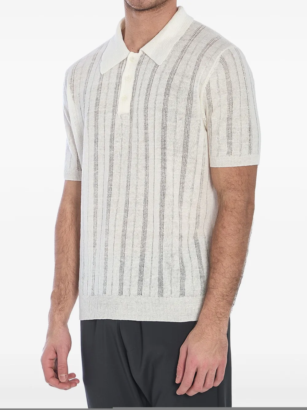Roberto Collina Poloshirt met print Wit