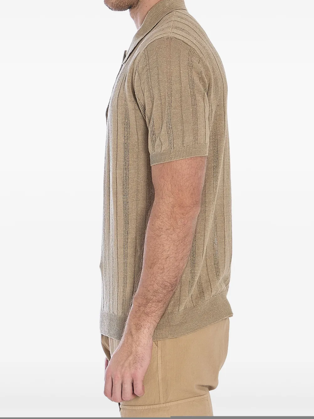 Roberto Collina Poloshirt met print Beige