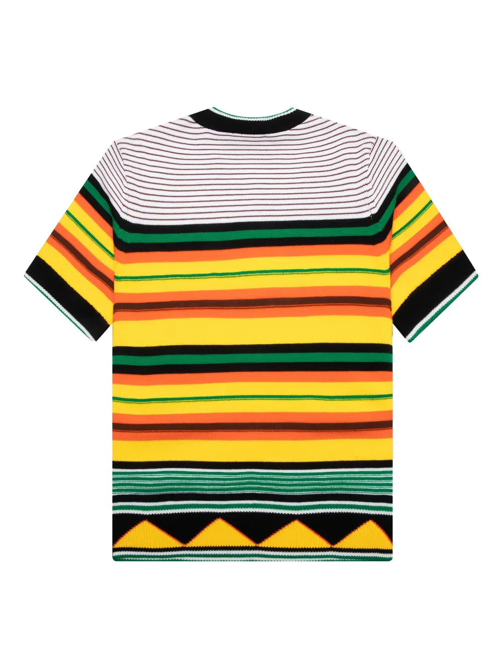 Casablanca striped T-shirt Geel