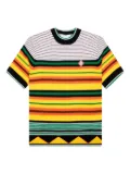Casablanca striped T-shirt - Yellow