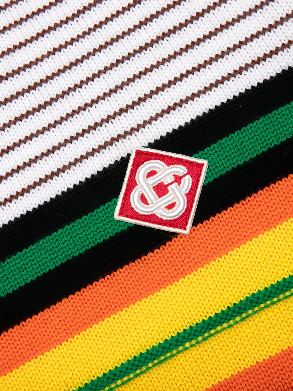 Casablanca striped T-shirt Geel