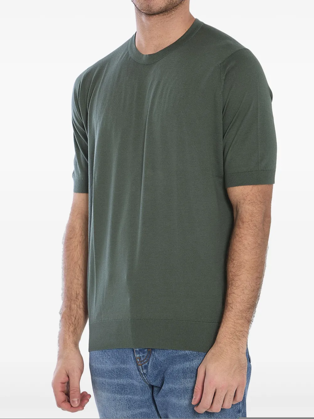 John Smedley Kempton T-shirt - Groen