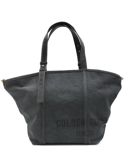 Golden Goose logo print shopping bag