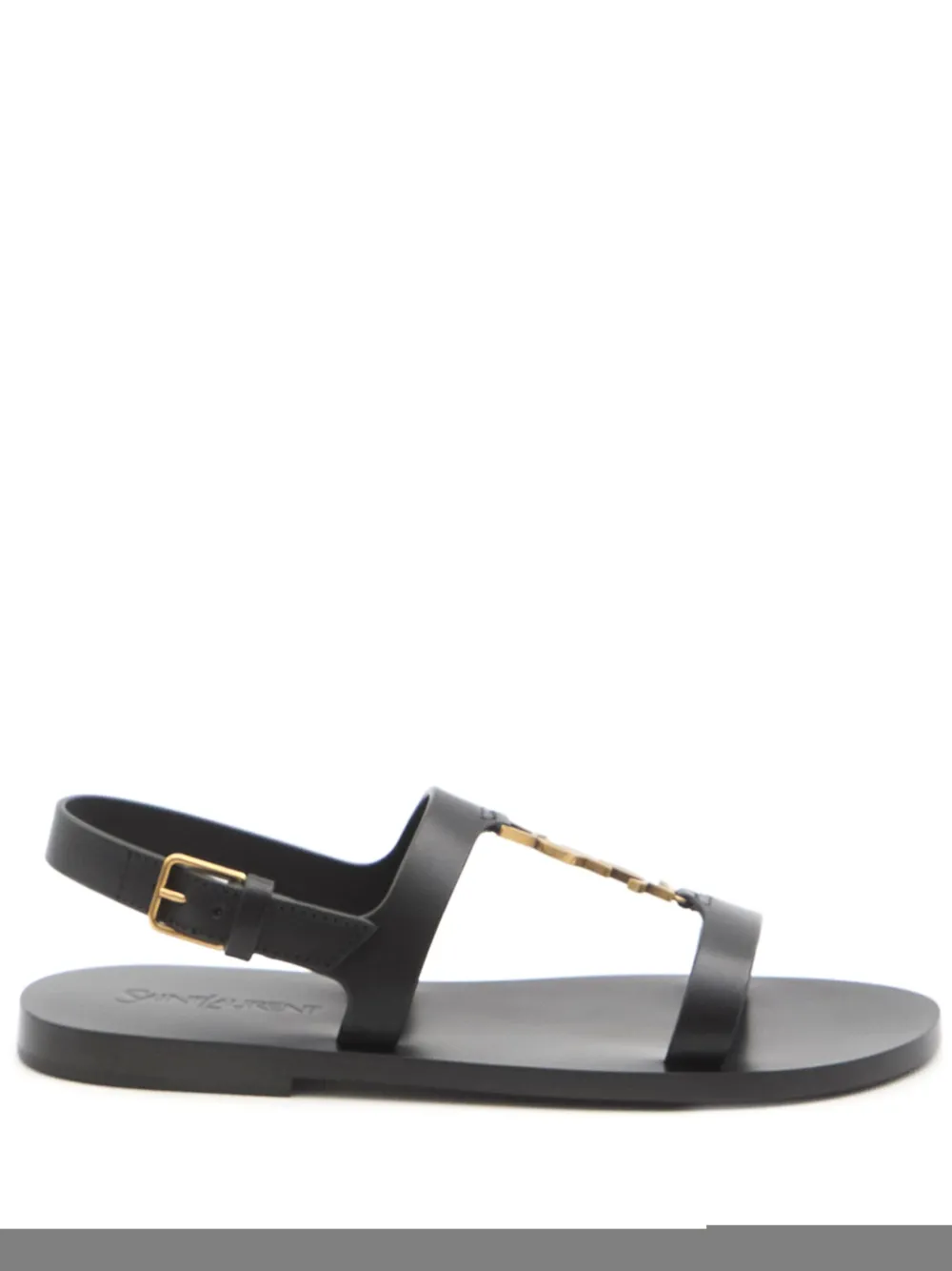 Saint Laurent Cassandre sandals Black