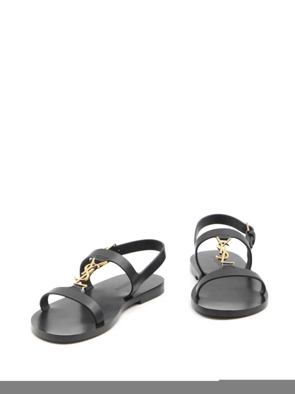 Saint Laurent Cassandre sandals Black