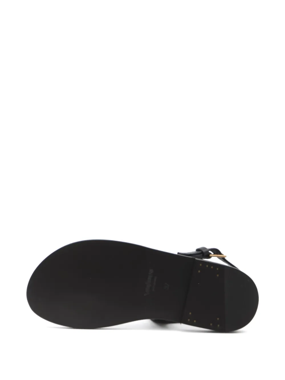 Saint Laurent Cassandre sandals Black