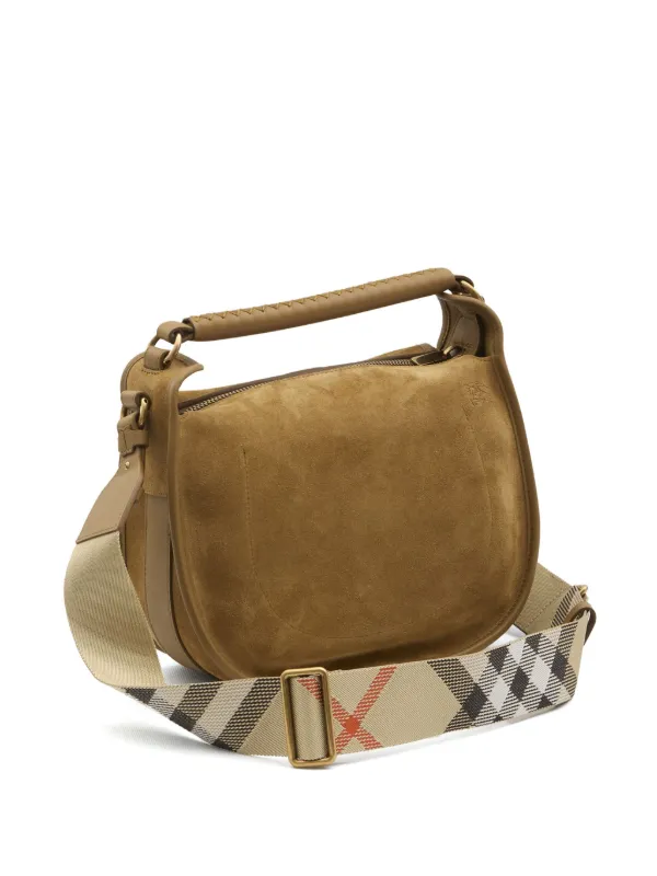 トートバッグ Burberry SS25 'B Clip' small handbag Burberry Small B Clip Tote Bag | Brown | FARFETCH CA