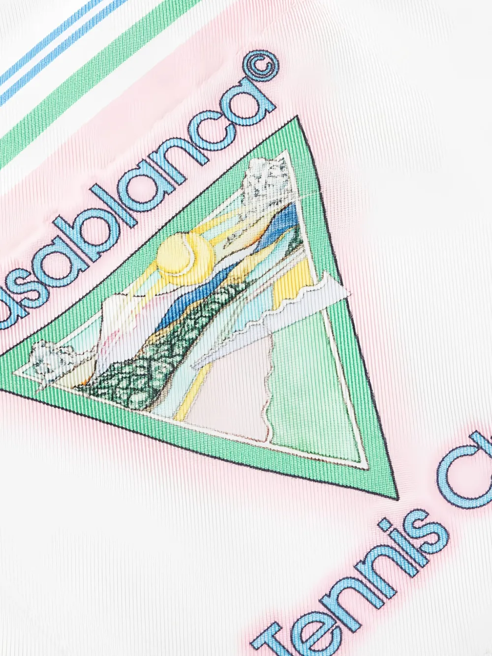 Casablanca Gestreepte shorts met trekkoord Wit
