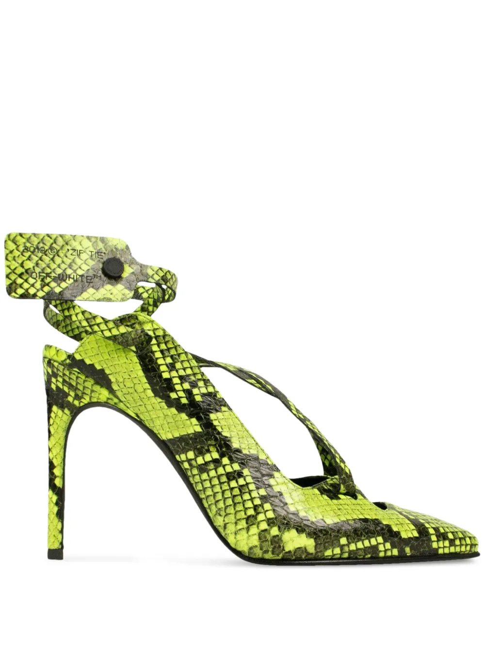 Off-White Warped pumps Green