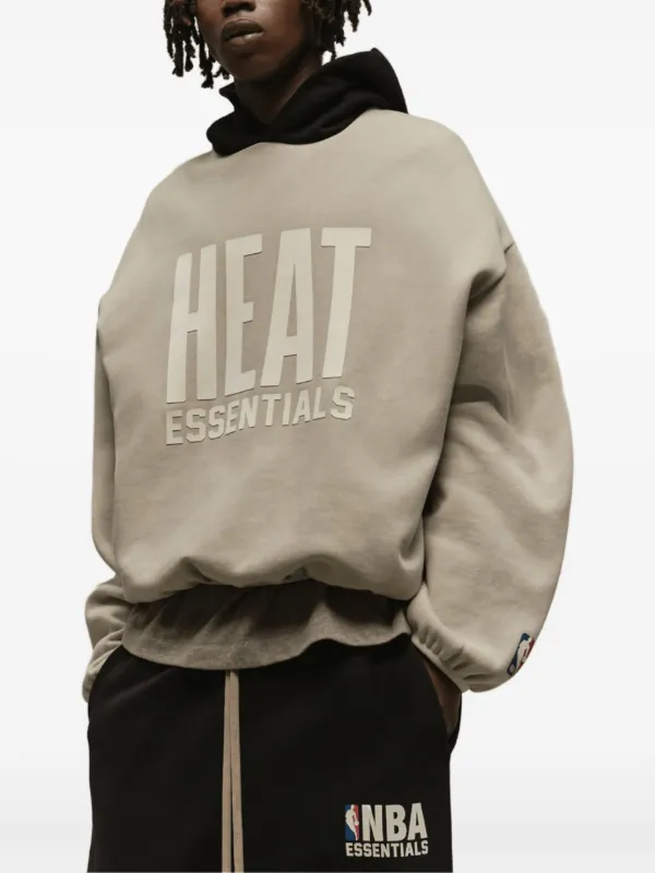 FEAR OF GOD ESSENTIALS x NBA Heat Hoodie | Neutrals | FARFETCH