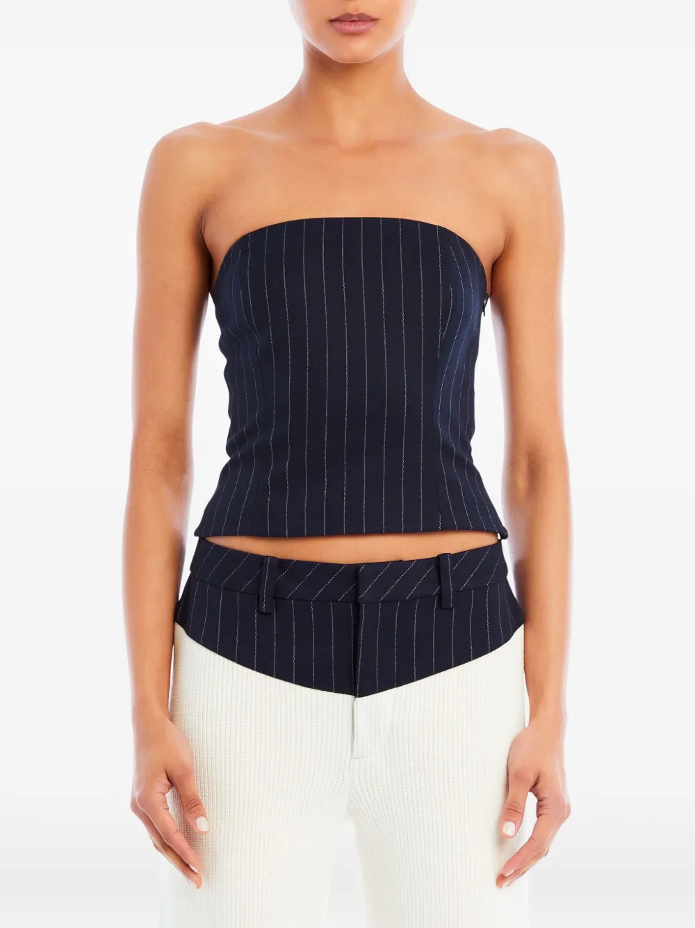Ser.o.ya Bridgette Bustier Top In Blue