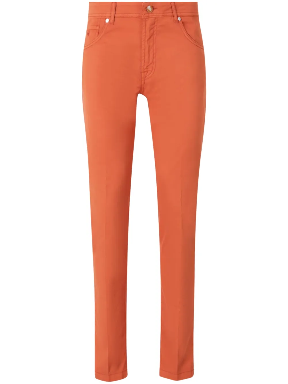 slim-cut trousers