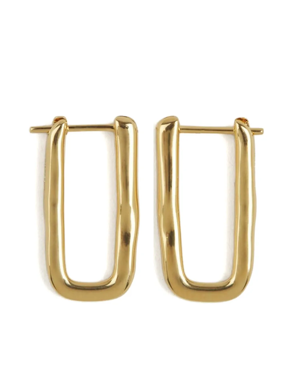 Jil Sander logo-engraved Earrings | Gold | FARFETCH