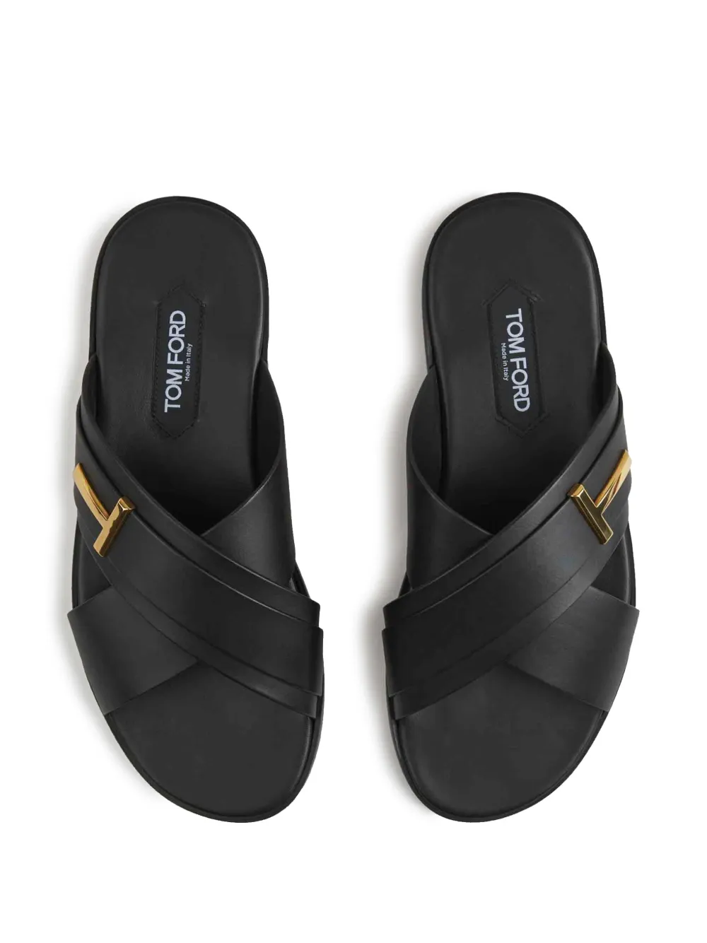 TOM FORD logo slides Black