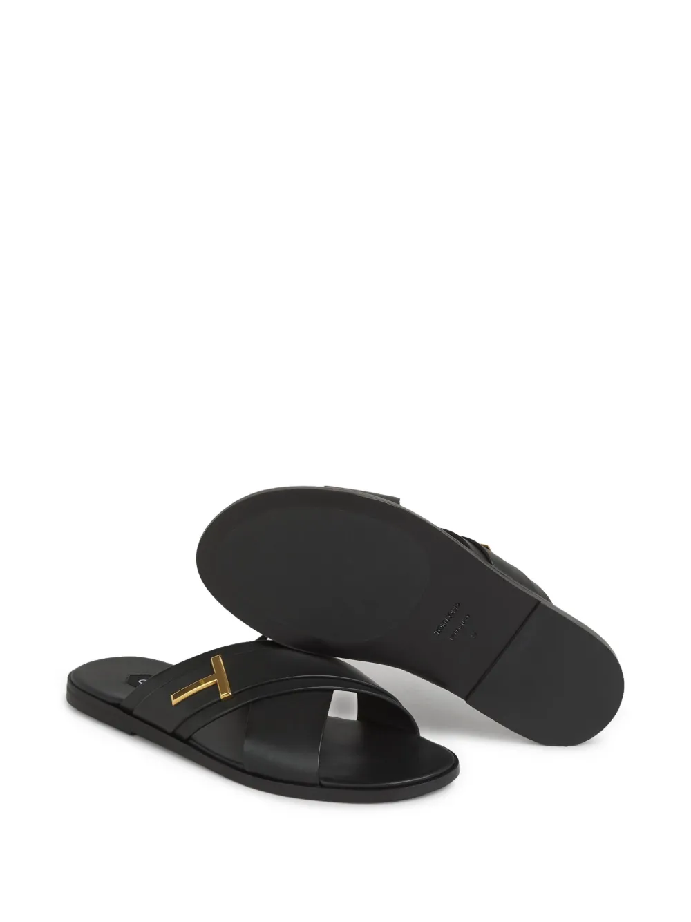 TOM FORD logo slides Black