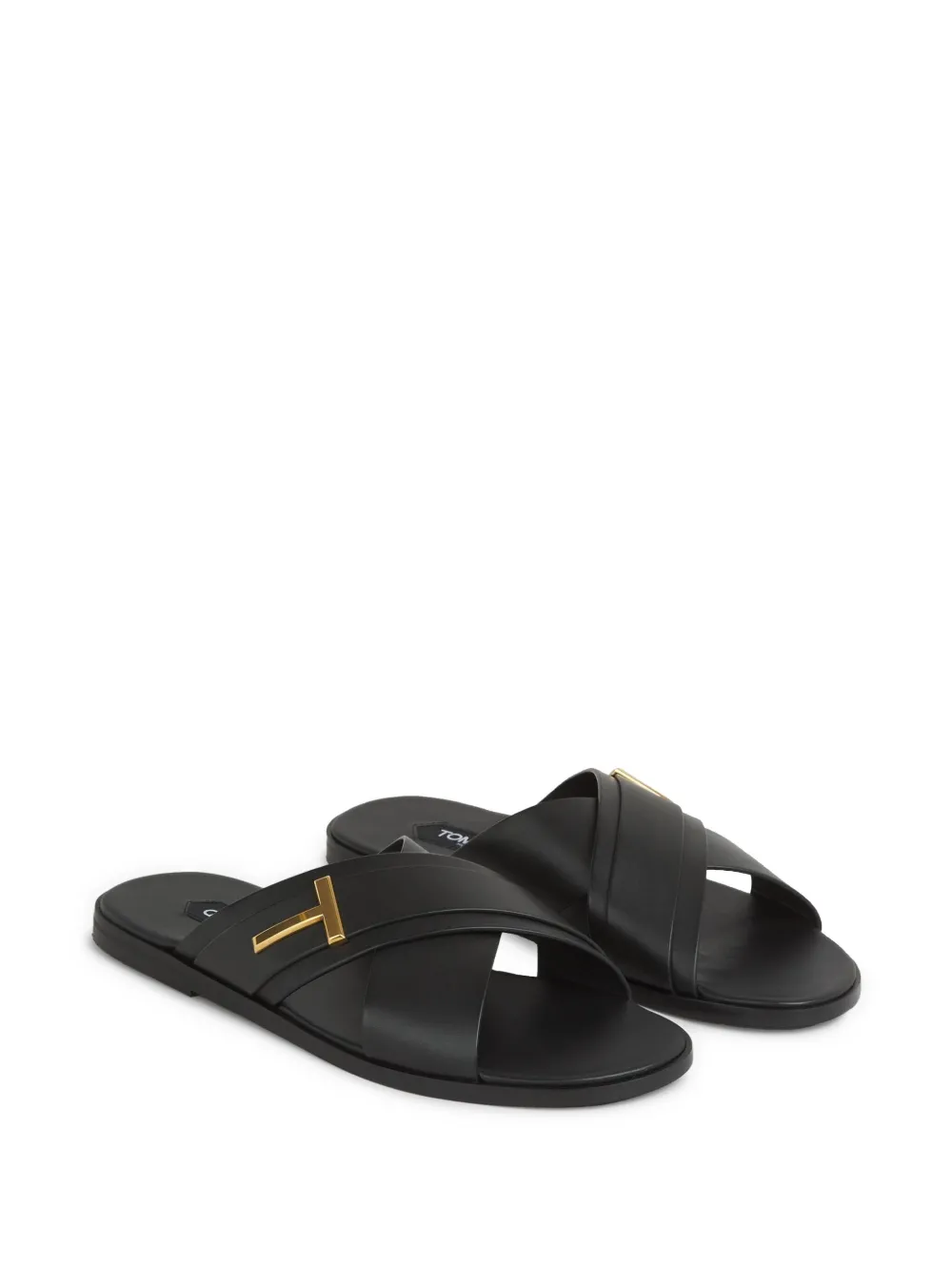 TOM FORD logo slides Black