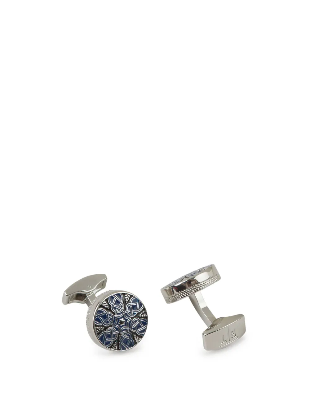 Tateossian Emaille manchetknopen met ster - Blauw