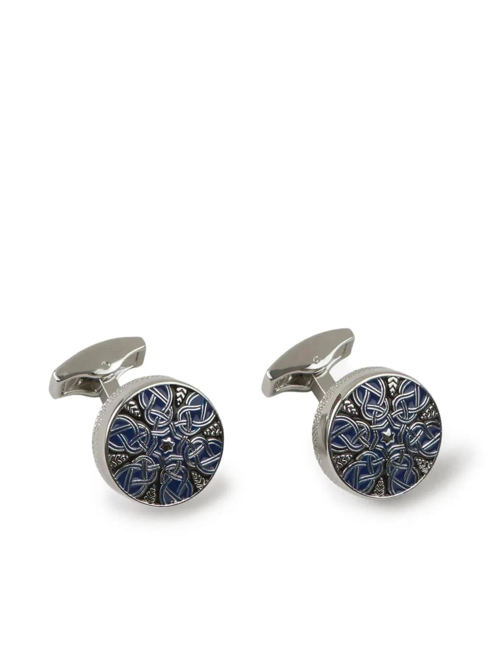 enameled star cufflinks