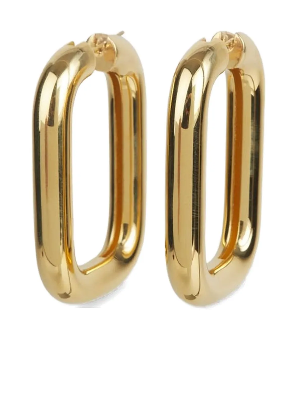 Jil Sander aretes con logo grabado | dorado | Image 1