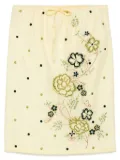 Kenzo Peonies midi skirt - Yellow