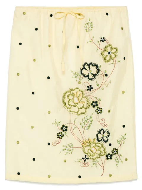 Kenzo falda midi Peonies