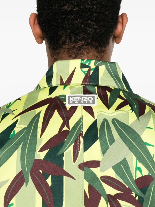 Kenzo Chiku-Rin Camo プリント オーバーシャツ | グリーン | FARFETCH JP