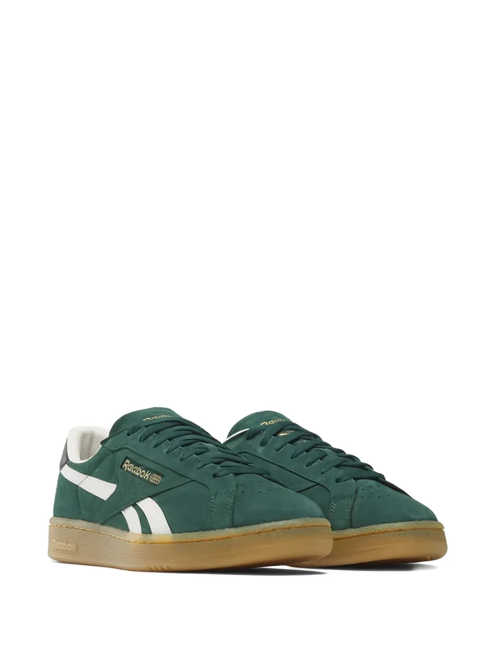 Reebok Club C Grounds Uk "collegiate Green" Sneakers In Gray