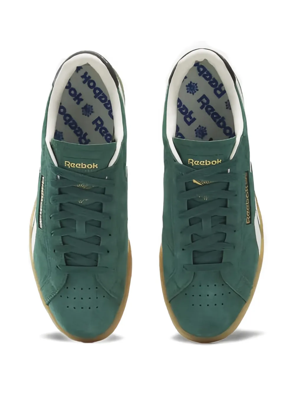 Reebok Club C Grounds Uk "collegiate Green" Sneakers In Gray