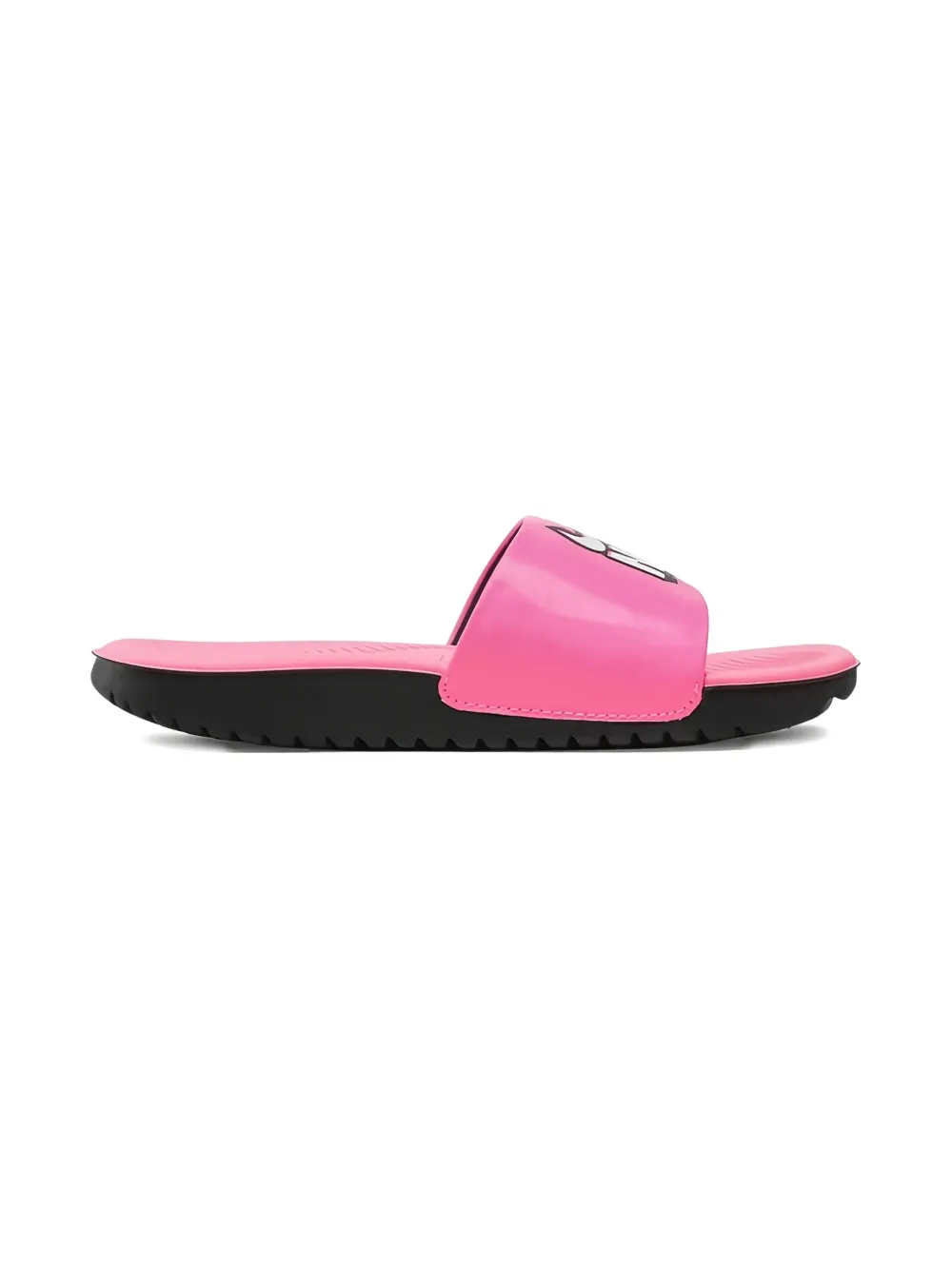 Nike Kids Kawa "Sunset Pulse Black White" slides Pink