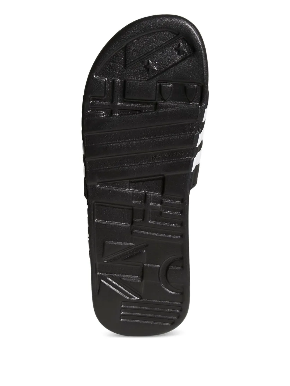 adidas Adissage "Black" slippers Zwart
