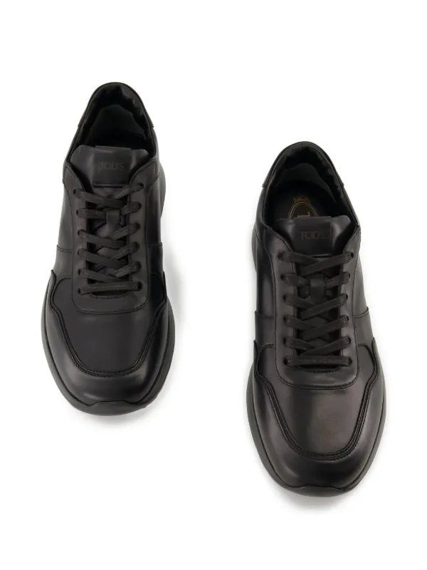 Tod's レースアップ レザースニーカー | ブラック | FARFETCH JP
