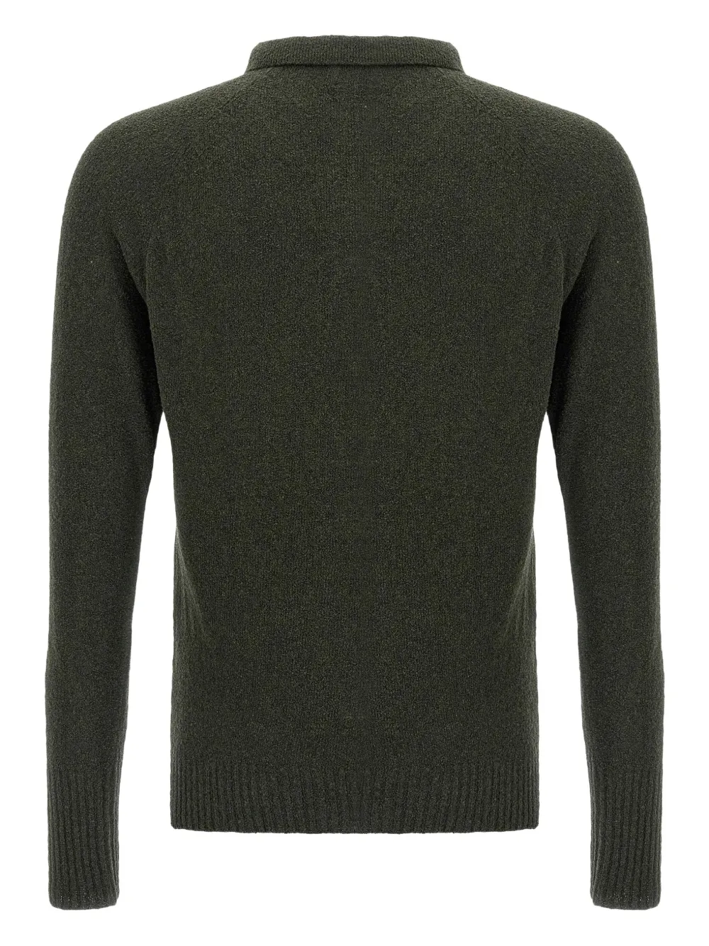 Ma'ry'ya Poloshirt met knopenbies - Groen