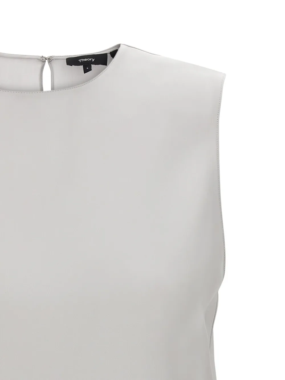 Theory Straight Shell Tank Top In Grey