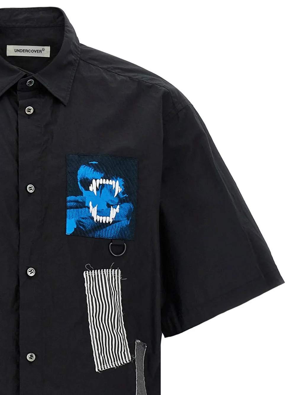 Undercover Overhemd verfraaid met patch Zwart