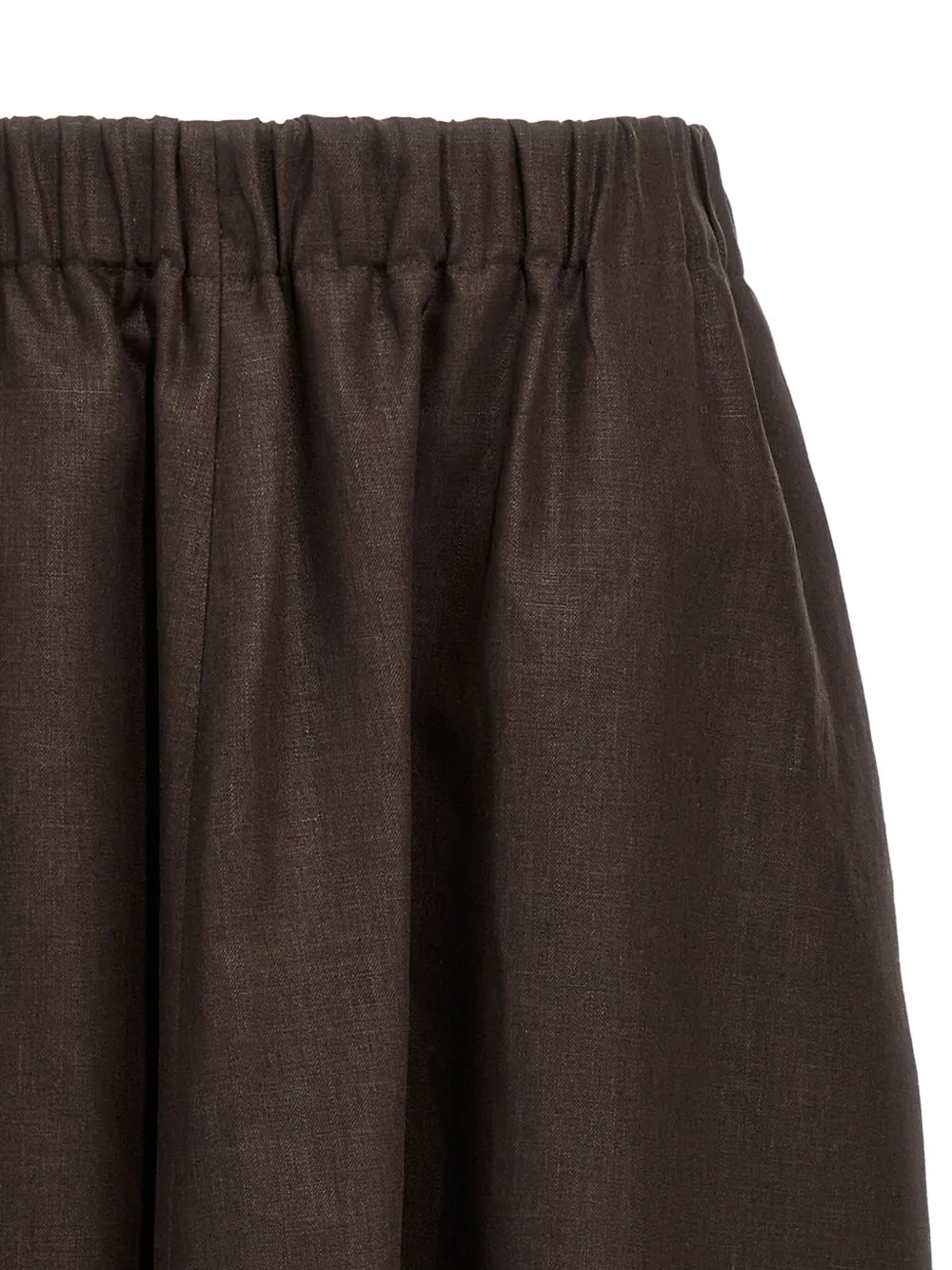 Brunello Cucinelli Linnen maxi-rok Bruin