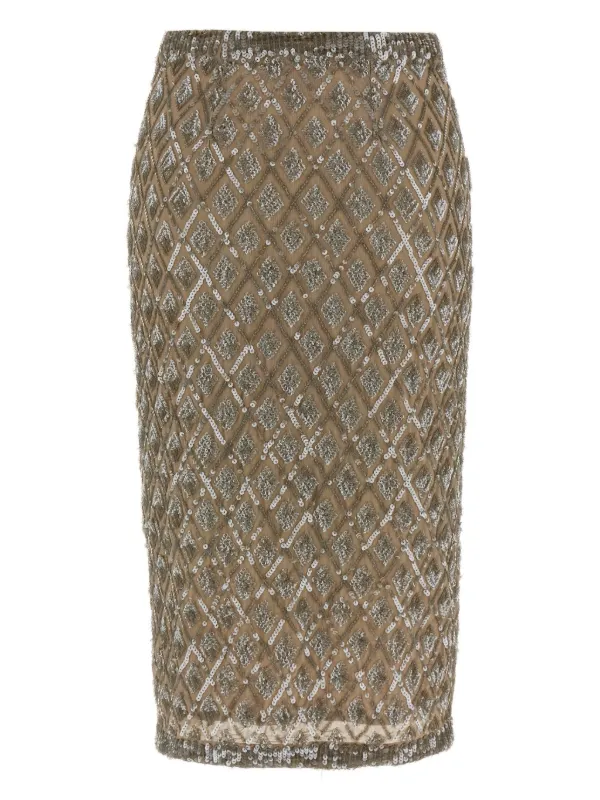 スカート P.A.R.O.S.H. 'Gild' skirt Beige P.A.R.O.S.H. Gild Skirt | Neutrals | FARFETCH