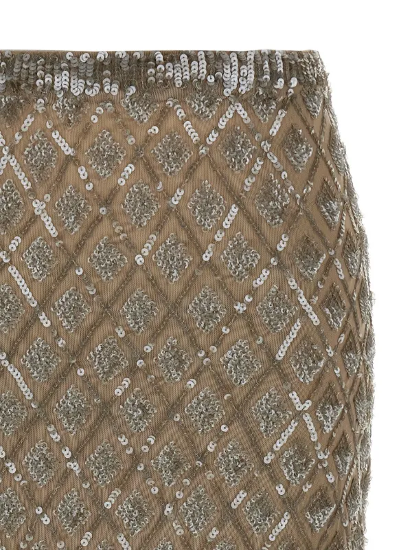 スカート P.A.R.O.S.H. 'Gild' skirt Beige P.A.R.O.S.H. Gild Skirt | Neutrals | FARFETCH