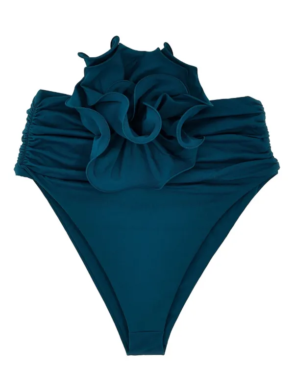 Magda Butrym Flower-detailing Bikini Bottoms in Blue