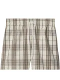 Burberry Check cotton shorts - Neutrals