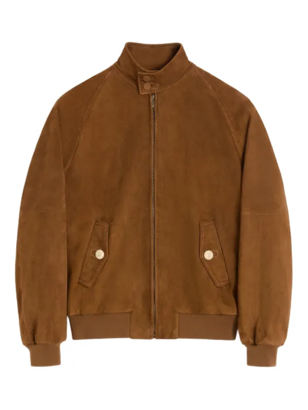 Valentino Garavani スエード ジャケット | ブラウン | FARFETCH JP