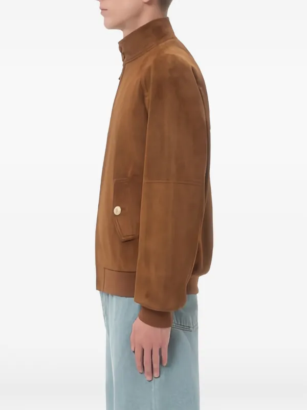 Valentino Garavani Suede Jacket | Brown | FARFETCH JO