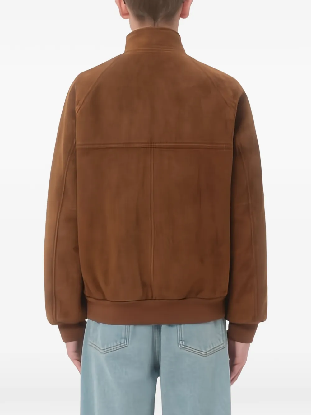 Valentino Garavani Suede Jacket | Brown | FARFETCH JO