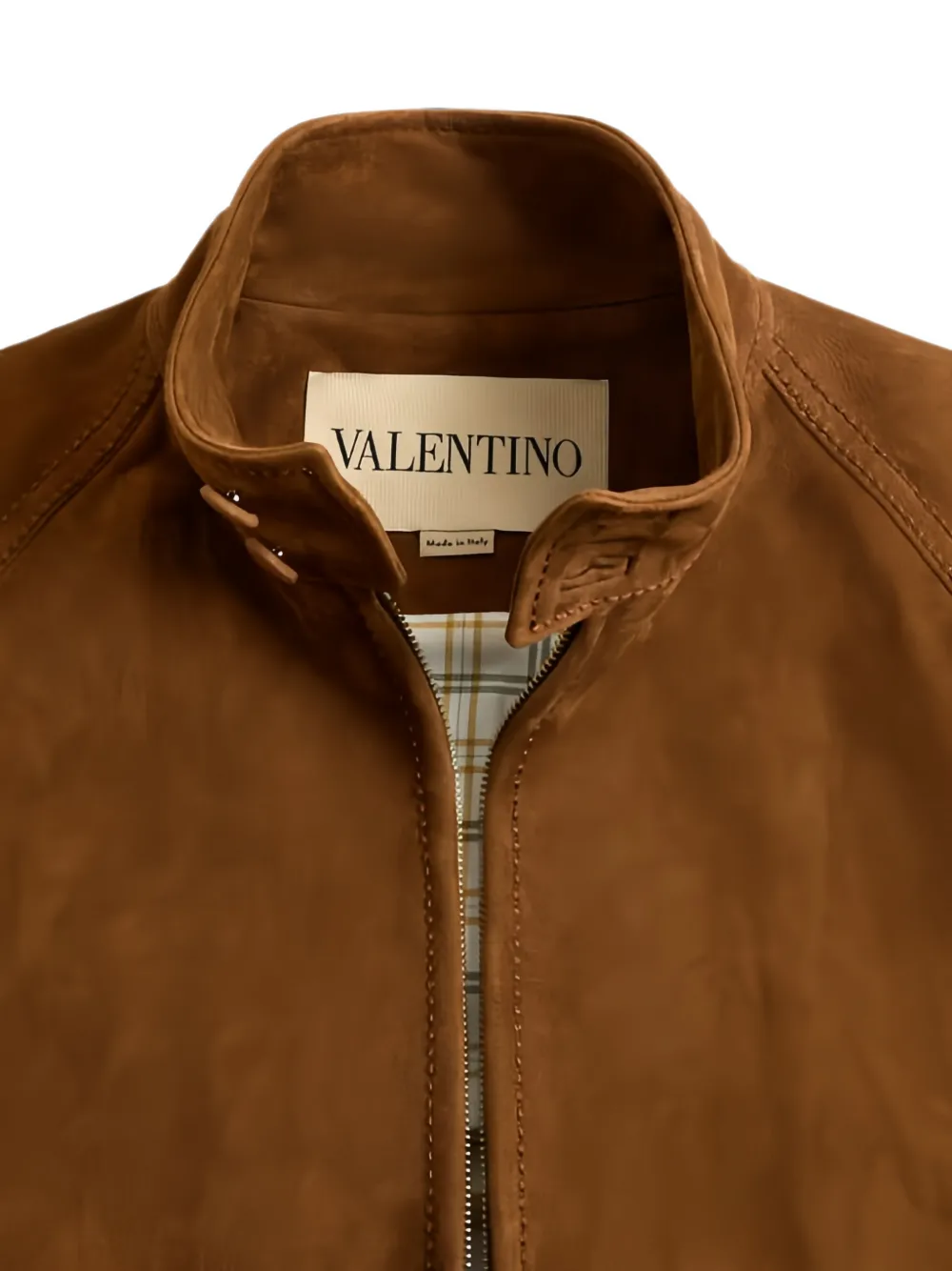 Valentino Garavani スエード ジャケット | ブラウン | FARFETCH JP