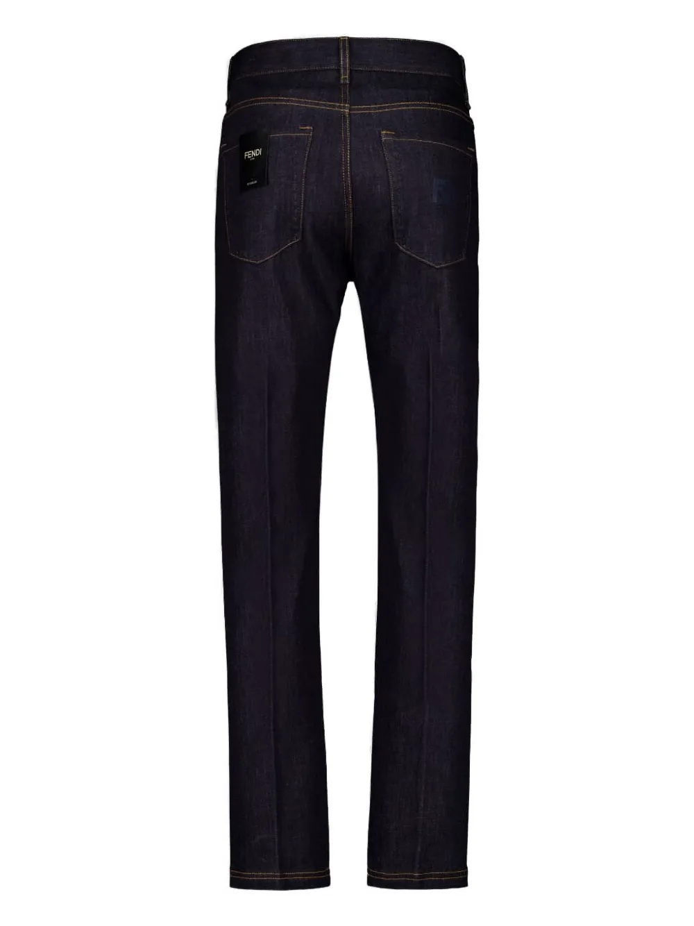 FENDI Selleria jeans met geborduurd logo - Blauw