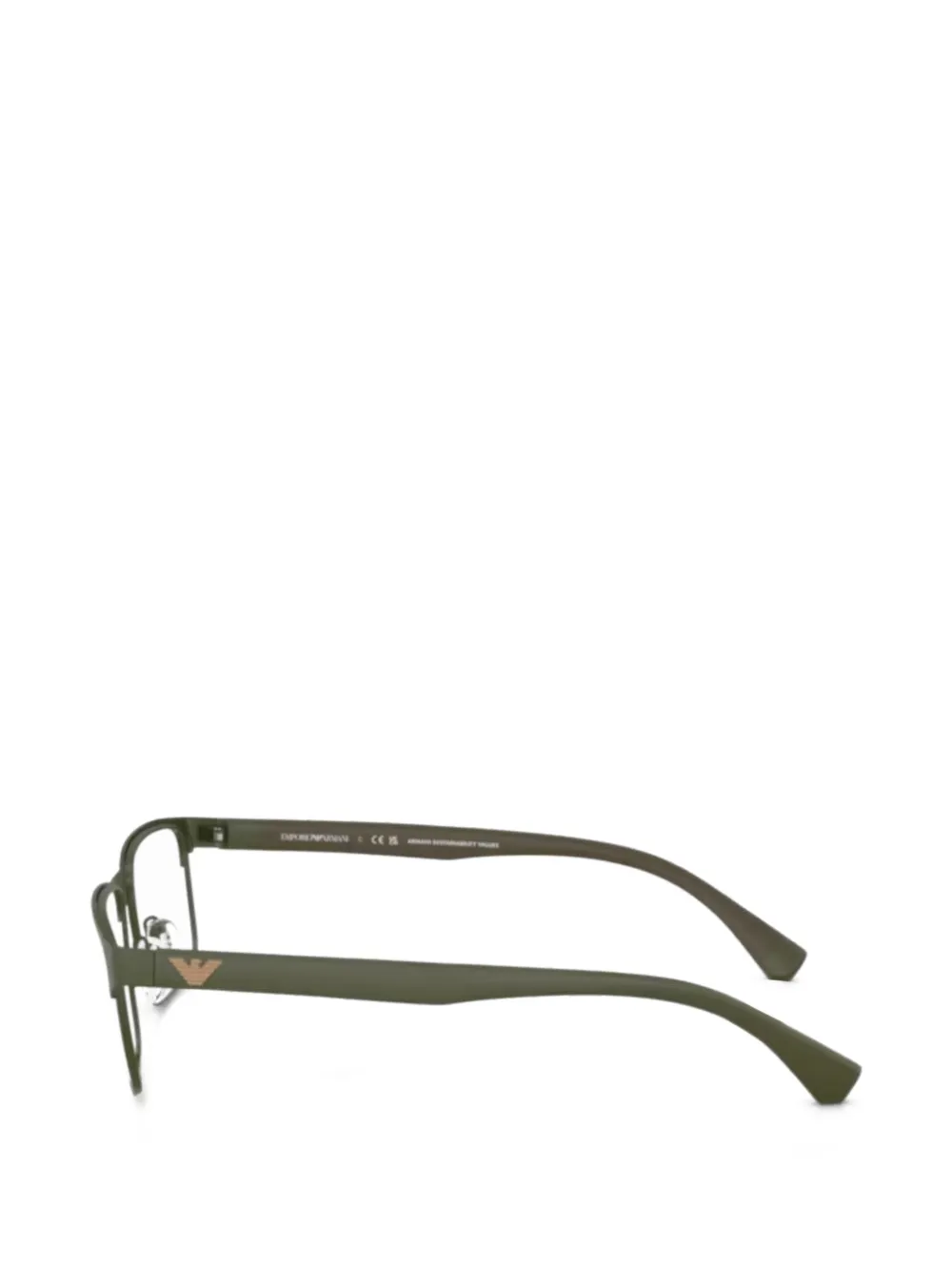 Emporio Armani Bril met rechthoekig montuur Groen