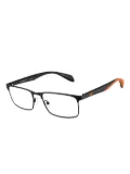 Emporio Armani rectangle-frames glasses - Black
