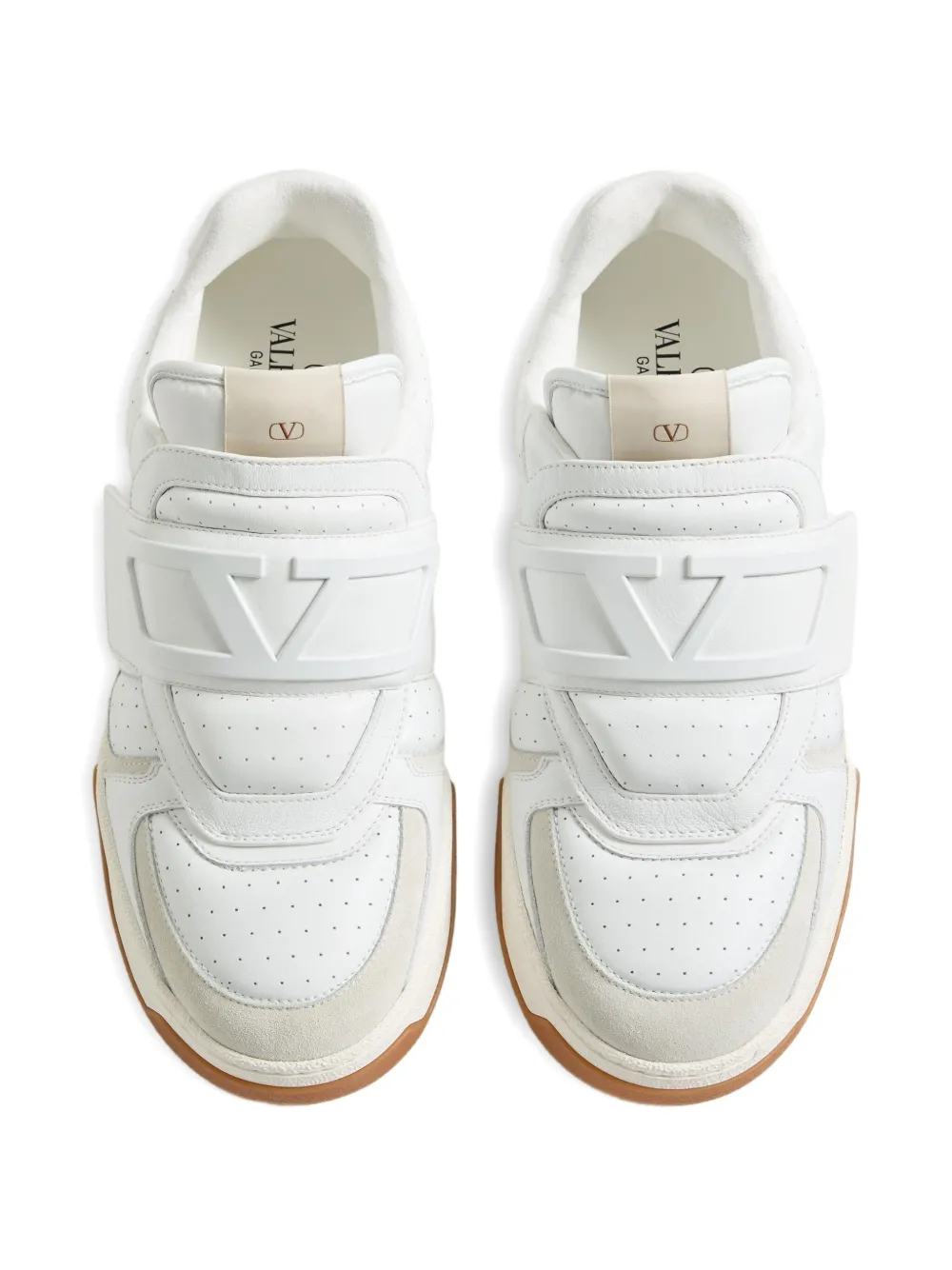 Valentino Garavani perforated strap sneakers White